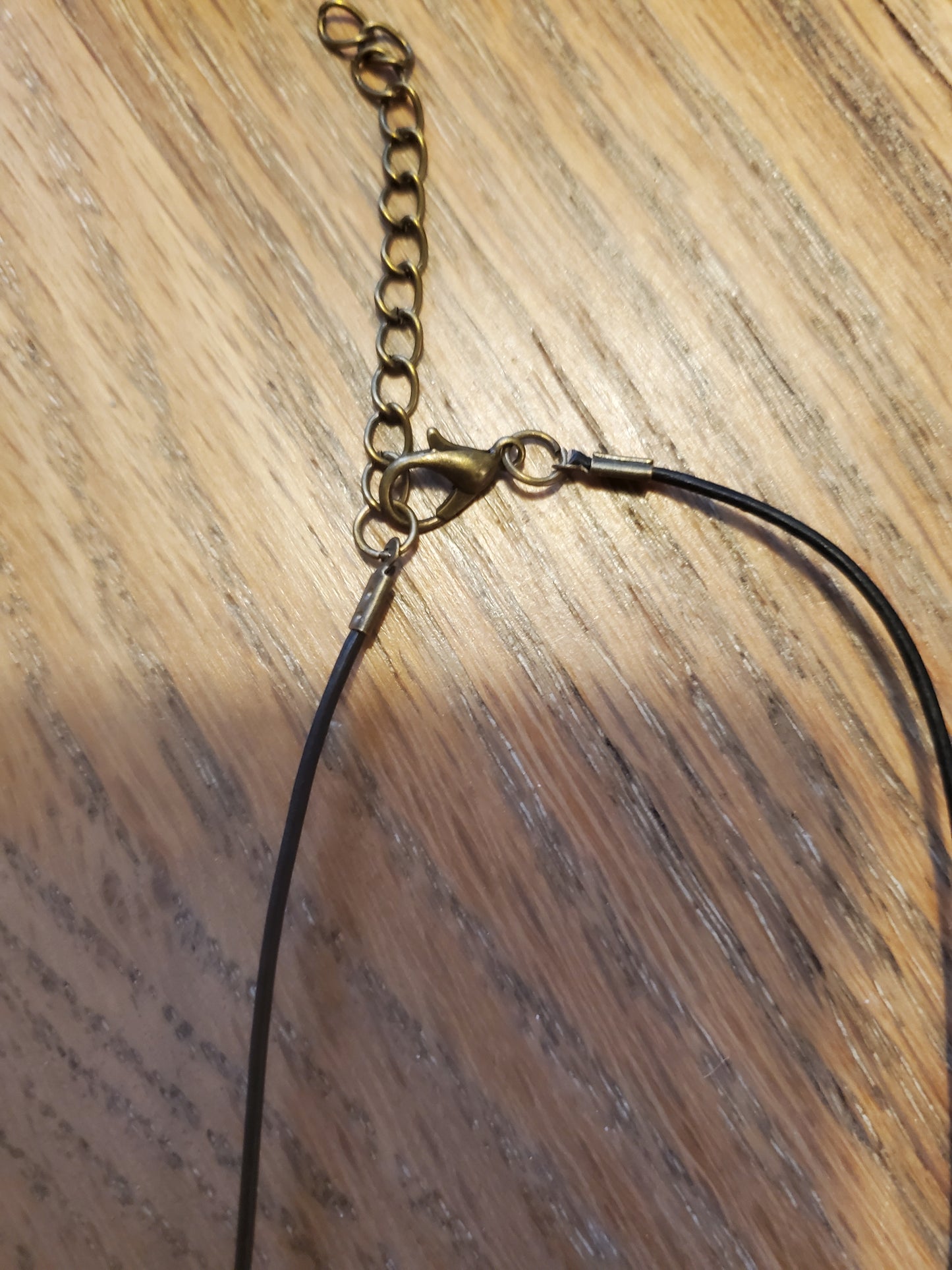 11" Blue Flower Square necklace