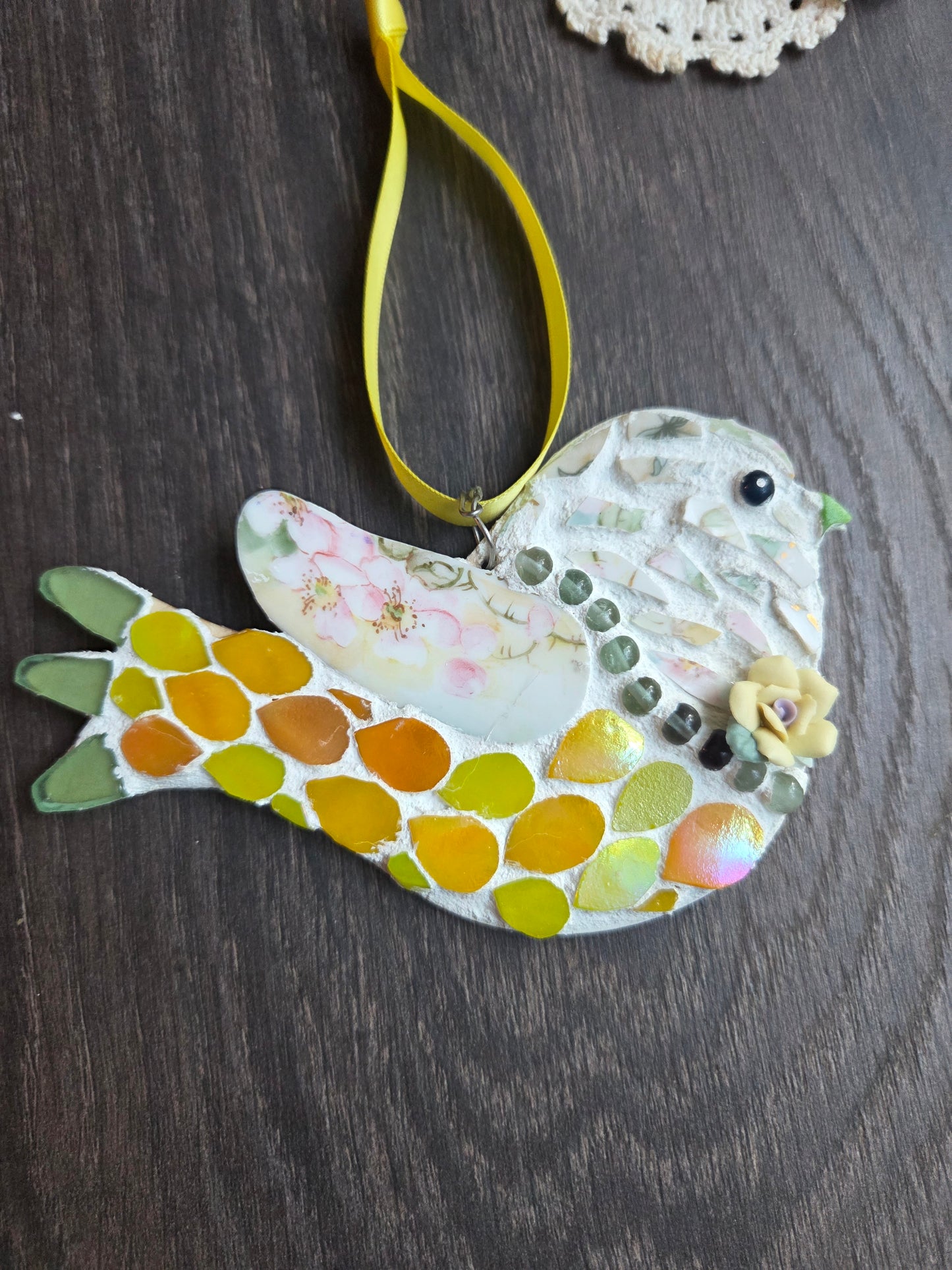 Mr yellow broken china bird