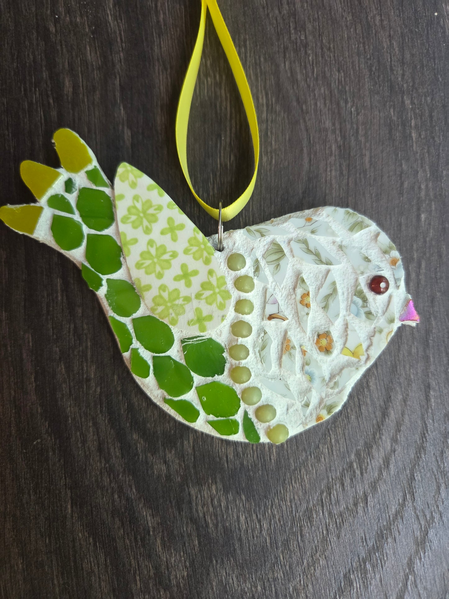 Little green and yellow bird