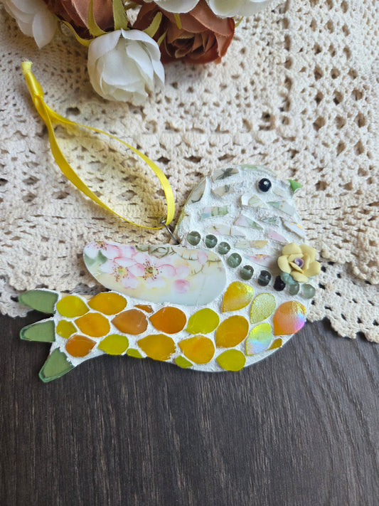 Mr yellow broken china bird